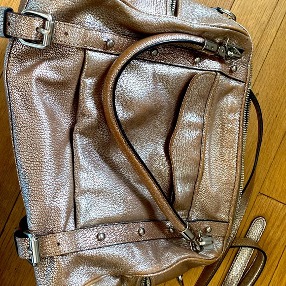 Rebecca minkoff Cupid leather satchel - gold silver metallic - Picture 8 of 11